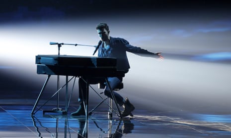Duncan Laurence of the Netherlands performs the winning song Arcade during the 2019 Eurovision song contest.