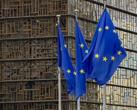 The distinctive exterior of the Europa Building serves as the seat for the European Council and the Council of the European Union in Brussels, Belgium.