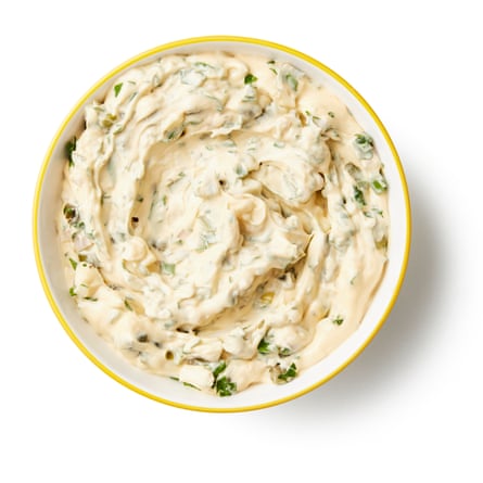 Mayo with additions makes a tartare sauce.