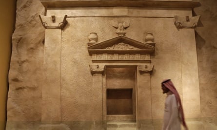 A man walks at Riyadh National Museum. Tourism is one avenue Salman is hoping to explore.