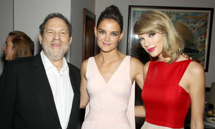 With Harvey Weinstein at The Giver premiere.