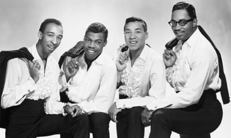 Warren Moore, second from left, with the Miracles in the 1960s.