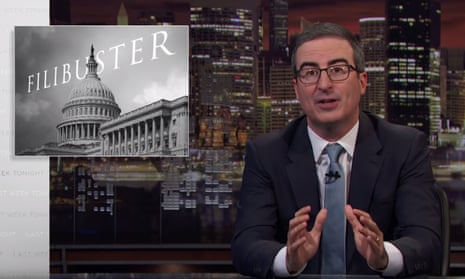 John Oliver: ‘We’ve reached a point where senators don’t so much brag about what they’ve passed as brag about what they are going to obstruct.’