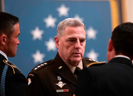 The chairman of the joint chiefs of staff, Mark Milley, is in quarantine after being in contact with a coronavirus-infected person.