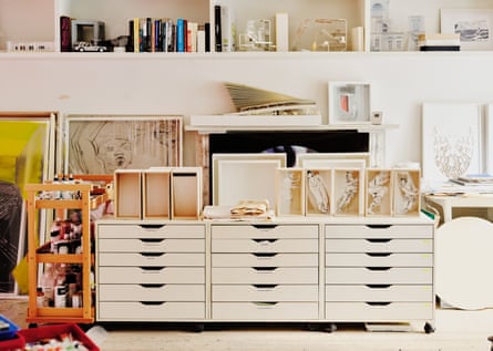 A white set of drawers