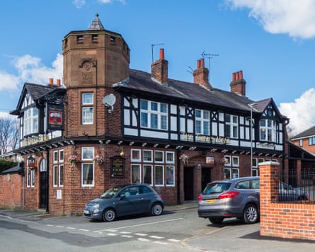 Exterior image, on a blue-sky day, of the Turks Head pub in St Helens, a Camra pub of the year 2020 and 2021.