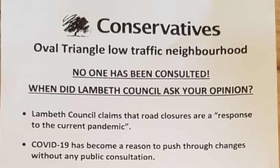 Vauxhall Conservatives leaflet