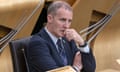 Michael Matheson sitting in the Scottish parliament