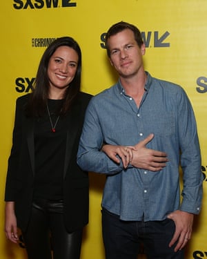 Westworld showrunners Jonathan Nolan and Lisa Joy.
