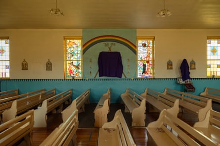 pews and stained glass