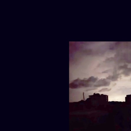 Video of explosions and sound of prayers