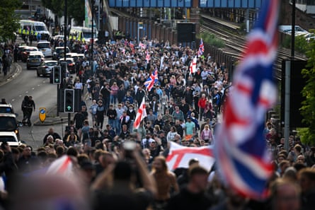 People marching through Southampton.