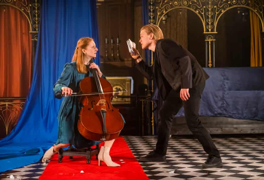 Rosalind Ford as Ophelia with Freddie Fox as Hamlet.