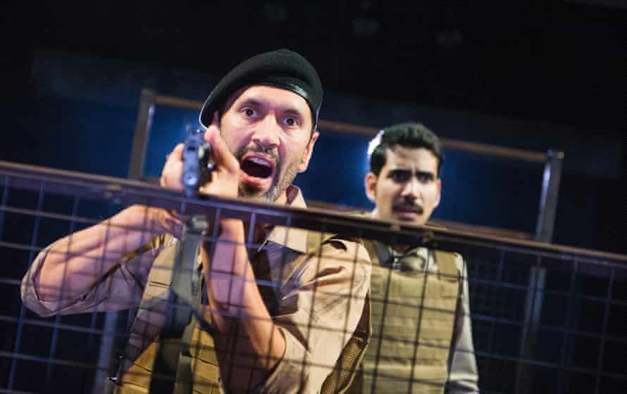 Paul Bazely and Jaz Deol in The Djinns of Eidgah at the Royal Court Upstairs.
