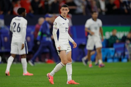 Phil Foden of England pictured during Sunday’s 1-0 win against Serbia.