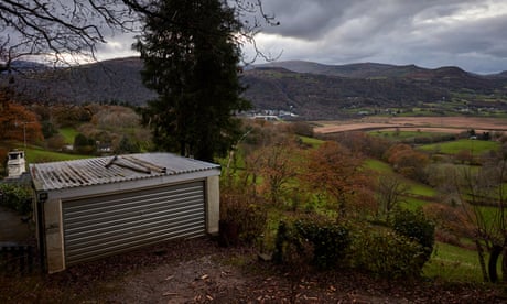 The entrance to the house above Maenan in Conwy, north Wales, where it is believed one of the FBI’s most wanted fugitives has been arrested.