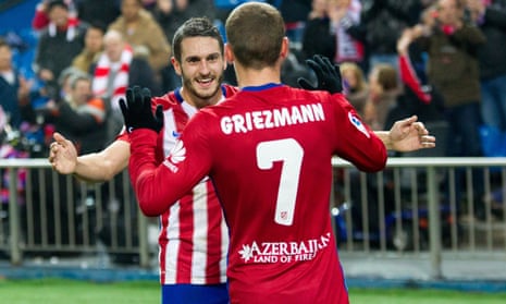 Antoine Griezmann celebrates with Koke during another impressive Atlético Madrid campaign.