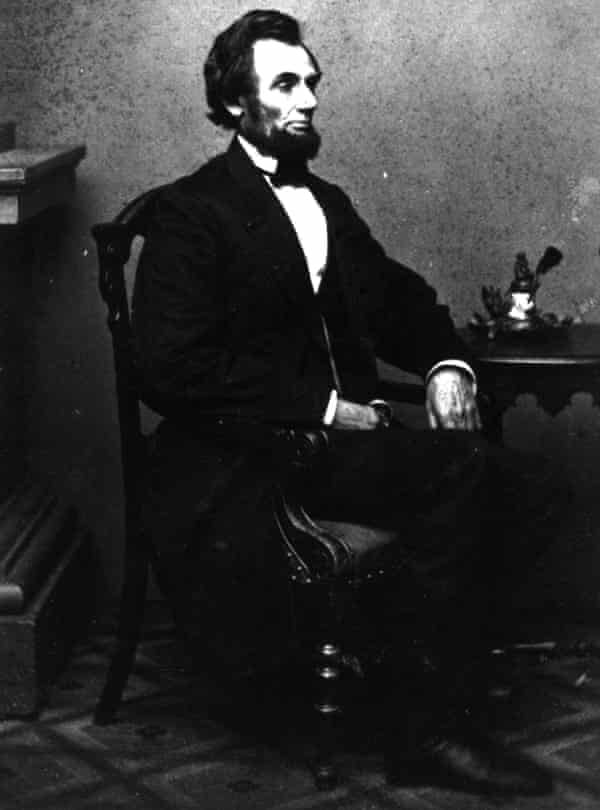 Lincoln in office.