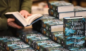 Copies of Hilary Mantel’s The Mirror and The Light.