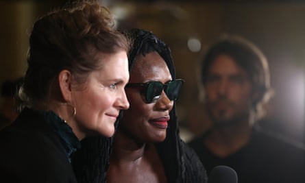 Saving Grace: director Sophie Fiennes and Jones at the world premiere of Bloodlight and Bami in Toronto, 2017.