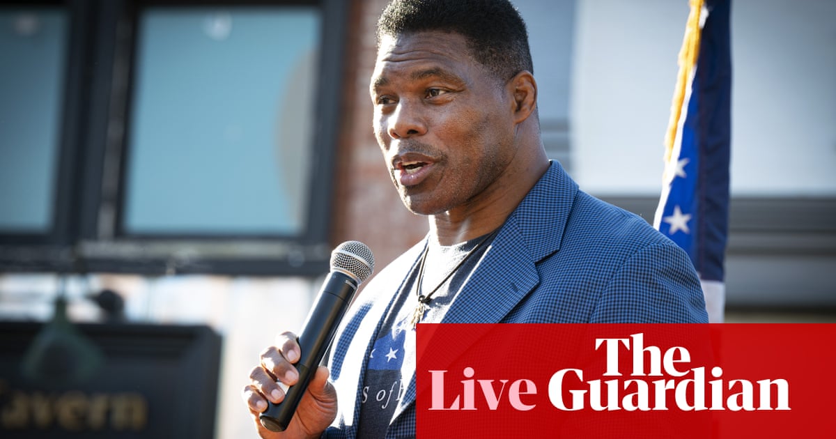 Republican Herschel Walker pledges to sue over report he paid for abortion – live – The Guardian US