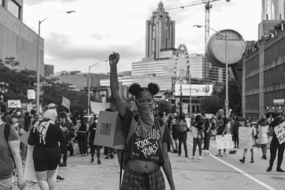 BLM protester in Atlanta, Georgia