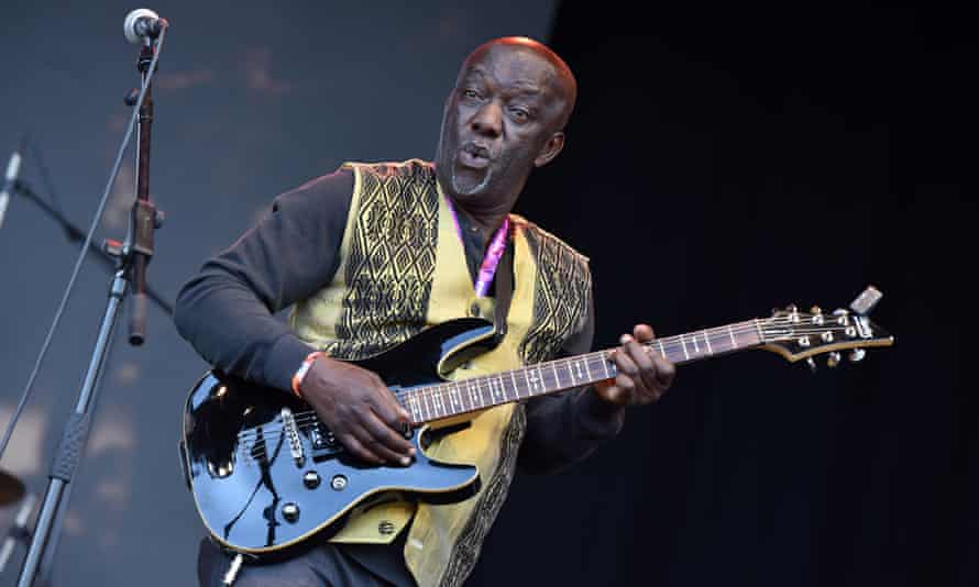Patrick Patterson of Cymande performing at the 2019 Womad festival.