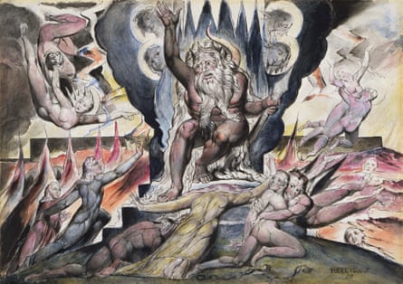 william blake’s depiction of minos for dante’s divine comedy