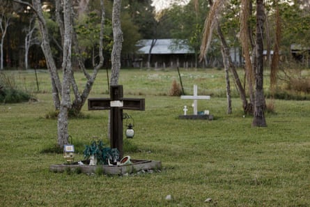 The grave of Tim Miller's daughter, Laura
