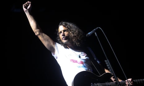 Chris Cornell performing at the Lollapalooza festival 8 Aug 2010