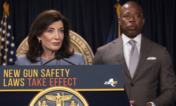 New York’s Governor Kathy Hochul and the city’s mayor, Eric Adams, announced the policy on Wednesday.