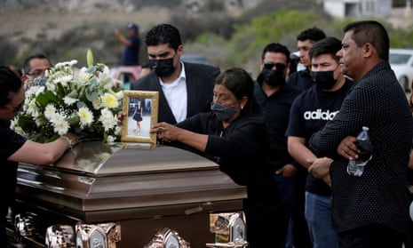 Relatives and friends gathered at a funeral service for Debanhi Escobar Bazaldúa, who went missing on 9 April.