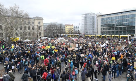 The ‘Fridays for Future’ school strike for climate change in Berlin.