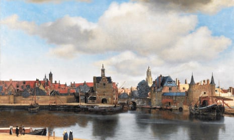 Detail from View of Delft by Johannes Vermeer
