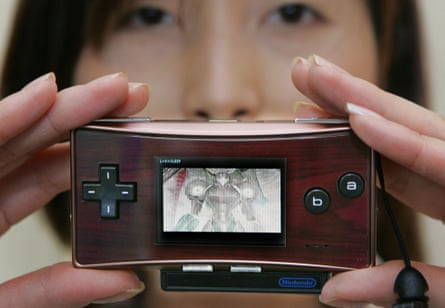 Break a rut … Game Boy Micro, a two-by-four-inch version of the Game Boy Advance.