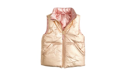 J Crew girls’ reversible padded vest