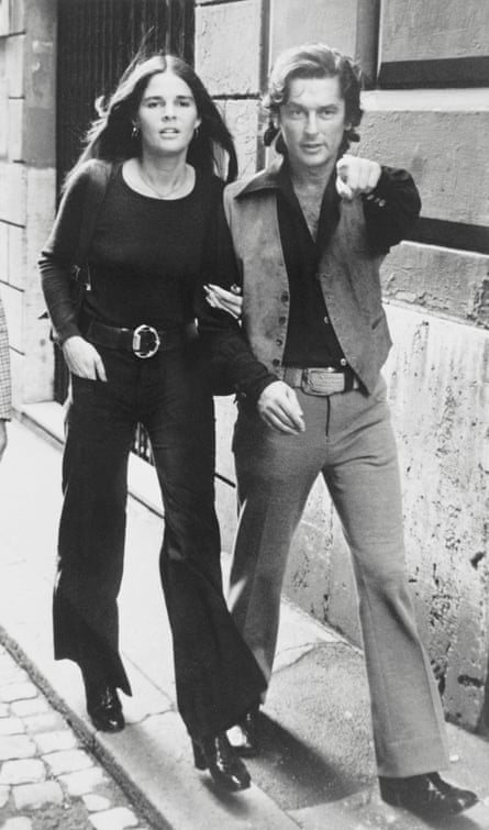Robert Evans in Rome in 1971 with Ali MacGraw, the star of Love Story, who was the third of his seven wives.