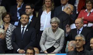 Prime minister Theresa May France v England