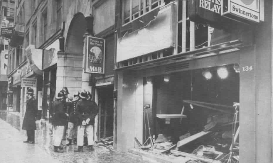 Scene at the Tavern in the Town in Birmingham after the bombing