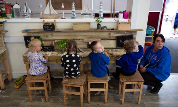 ‘The theory is that raising the number of two-year-olds who can be cared for by a single adult from four to five will make nursery places cheaper.’