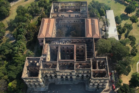 An aerial view of the museum on 3 September.