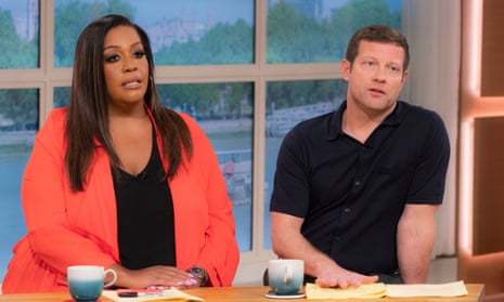 Surely the flattest ‘Hello and welcome to Monday’s This Morning’ in the show’s history … Alison Hammond and Dermot O'Leary on This Morning, 22 May 2023.
