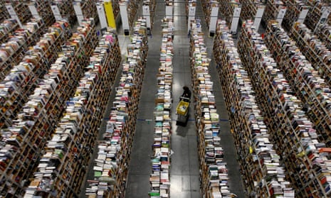 Inside Amazon distribution centre