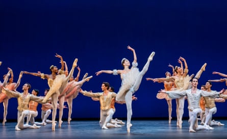 Buttery développés … Alice Mariani, centre, in Theme and Variations with ENB.