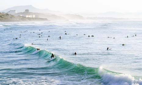 Surfers at Biarritz.
