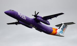 A Flybe airliner takes off at Dusseldorf, Germany. 