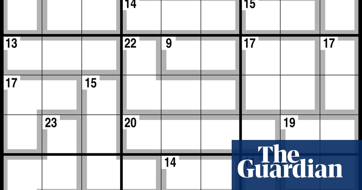 Observer killer sudoku | Life and style Observer killer sudoku | Life and style