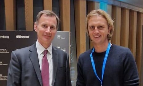 Jeremy Hunt and Revolut CEO Nik Storonsky