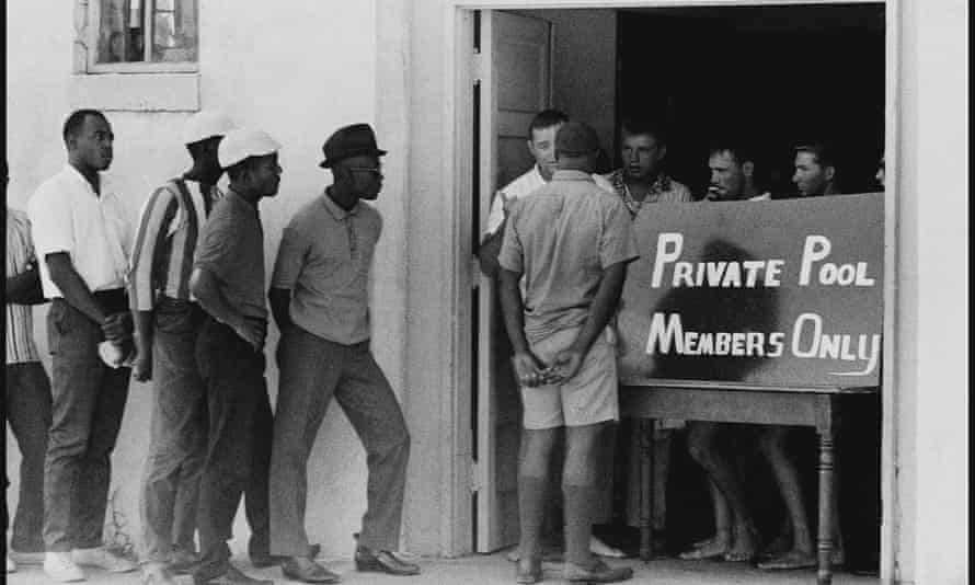 In the summer of 1962, demonstrators in Cairo, Illinois, protested the tactic of skirting anti-discrimination laws by putting public pools into the hands of private management, transforming them into ‘clubs’ for white people only.