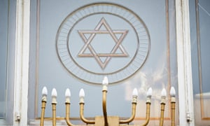 A synagogue in Hancock, Michigan and one in Racine, Wisconsin were defaced.